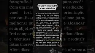 Mentoria de fotografia 