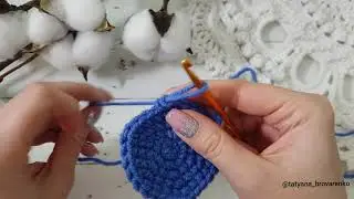 Узор галочки и крестики при вязании крючком игрушек амигуруми
