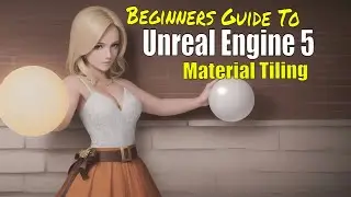 Unreal Engine 5 Beginner Tutorial - How Fix Material Tiling Size!