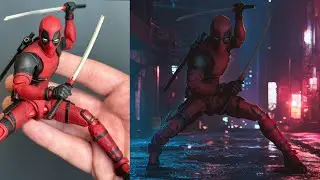 How i Transformed a Deadpool Toy into a Cinematic scene using ibis Paint X