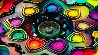 AI Colorful KaleidoDream: Maximalist Art Reimagined with AI