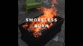 Rectangle Peak Smokeless Patio Fire Pit