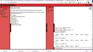 Using Octave-Online (MatLab) To Generate Data