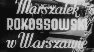 Wizyta marszałka Rokossowskiego w Warszawie w 1949 roku
