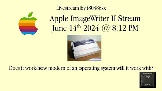S1E10 P1: ImageWriter II Testing and Setup Maybe