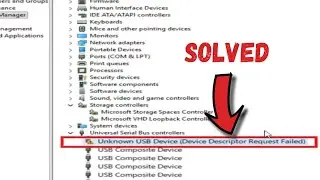 how to fix Unknown USB Device (Device Descriptor Request Failed) Fix in Windows 11/10