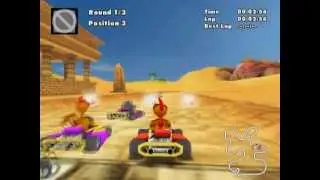 Crazy Chicken Fun Kart 2008 (PS2 Gameplay)