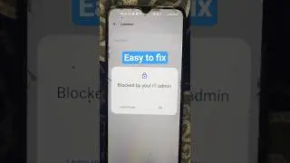 How To Fix Blocked By Your IT Admin | Android/iPhone Solution