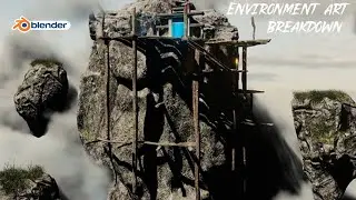 Environment Art Breakdown | blender tutorial | Gaming environment breakdown
