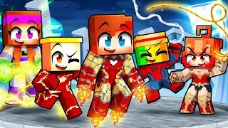 J'ai rejoins un SERVEUR réservé aux SUPER HEROS sur Minecraft !