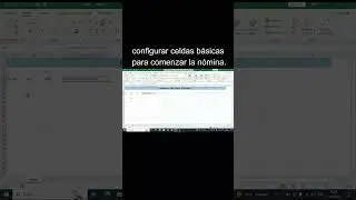 como configurar las celdas basicas para crear una nomina de empleados