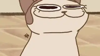 Pop cat but its like animated or smth