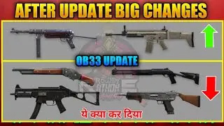 TOP 17 Big Changes | FREE FIRE WEAPON BALANCING OB33 UPDATE | UMP,MP40, M1014,MAG-7 & M1887 CHANGES
