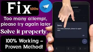 How to Fix Too Many Attempts, Please Try Again Later  in Telegram (2026 Guide)