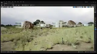 Unreal Engine, outdoor/exterior pre-render scene test