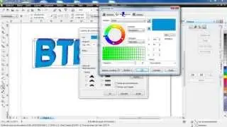 Como criar efeito 3d no Corel Letras com efeitos incrivel