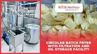 Circular Batch Fryer with Filtration and Oil Storage Facility