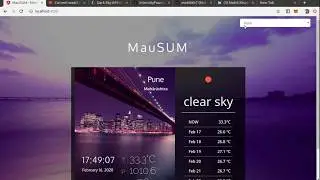 MauSUM - FullStack Weather Forecast Application | Flask | Angular | REST