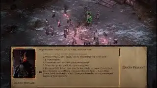 Pathfinder Kingmaker EVIL Hell Baron deals with unruly peasantry