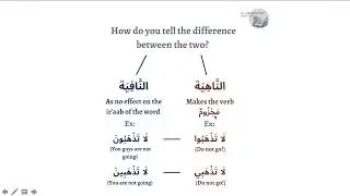 The لَا of prohibition in Arabic ( لَا النَّاهِيَة)