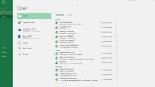 Create Excel 2016 template