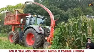 КАК И ЧЕМ ЗАГОТАВЛИВАЮТ СИЛОС В РАЗНЫХ СТРАНАХ МИРА #1 /SILOS PRODUCTION IN DIFFERENT COUNTRIES