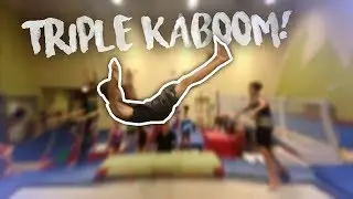 Trampoline Mini Montage! - FIRST TRIPLE KABOOM AND ROUNDOFF DOUBLE BACKFLIP
