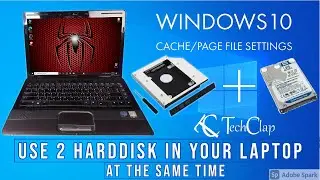 How to Install 2nd HDD in Laptop & Assign Cache/Page File on Windows 10