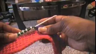 Eliminate tails when doing the tunisian stitch