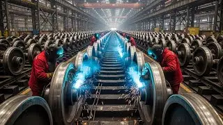 Inside the MASSIVE Train Wheel Forging Factory Process – How Steel Wheels Are Made