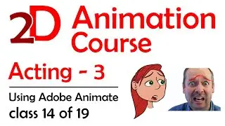 2D Adobe Animate Course - Acting 3: Facial Animation (Free 2D Animation Course)