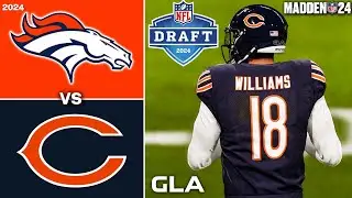 Bears vs. Broncos | Caleb Williams, Bo Nix | 2024 NFL Draft Rosters | Madden 24 PS5