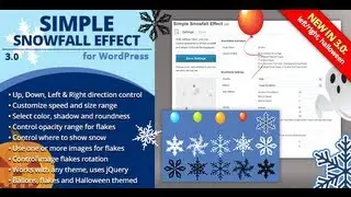 Simple Snowfall Effect 3.0