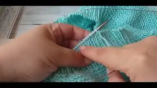 knitting ends with needles