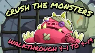 Crush the Monsters Roly Poly Walkthrough all levels 4-1 to 4-19 