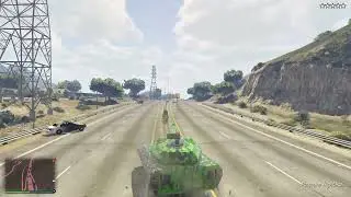 TANK TM-02 Khanjali VS Police | GTA V Online