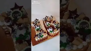Открытый медовый торт.