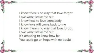 Chrisette Michele - Love Won't Leave Me Out Lyrics