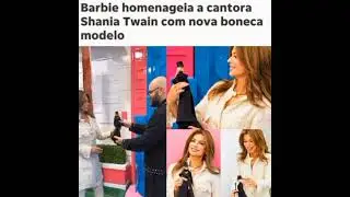 👑 Shania Twain  : Recebeu hoje um presente da Imprensa que faz as bonecas Barbies 🚨🚨