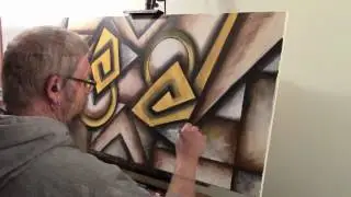 Love Is In The Bel Air - A Geometric Abstract Painting by Shane