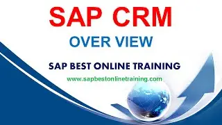 SAP CRM ONLINE TRAINING | SAP CRM PROJECT SUPPORT | SAP CRM LIVE DMEO | CRM TRAINING VIDEO