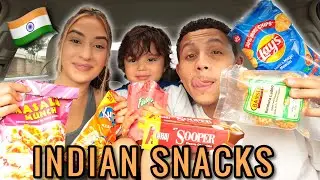 FIRST TIME TRYING INDIAN SNACKS