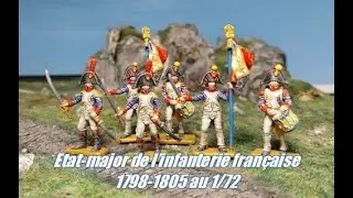 Exposition Figurines N°27. L'Etat-major de l'Infanterie Française au 1/72, Italeri 6092.