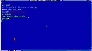 C++ Program to Reverse String