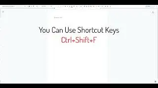 How to Show / Hide Google Docs Menu Bar