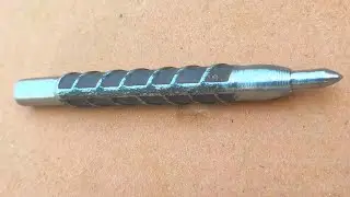 Crafted entirely by hand from rusted iron || DIY Metalworking Punching Tool