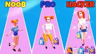 NOOB vs PRO vs HACKER in Dress Up Run