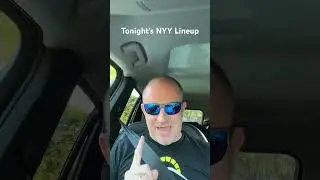 Tonight’s NYY Lineup #nyy #yankees #mlb #youtubeshorts