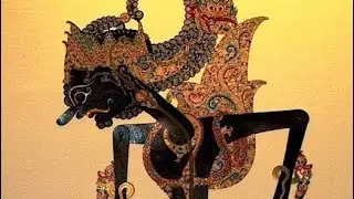 Cara membuat wayang dari kertas karton part10, memberi warna biru tua