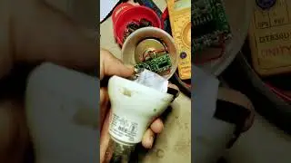 9w led Blulb convart Bluetooth finger mobile home made #homemade #repair #shorts #led ￼
